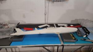 Dio gotovog modela zrakoplova